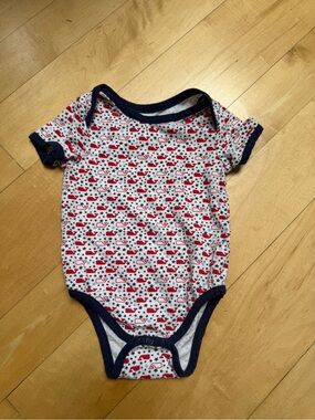 Vineyard Vines x Target Red, White and Blue Navy Whale Print Onesie - 3-6